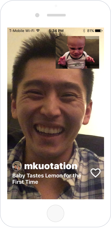 Reaction main screen