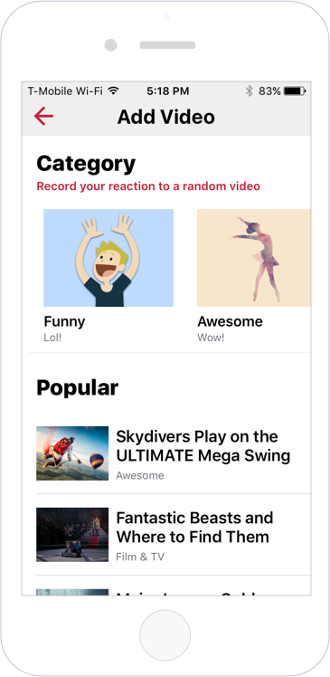 Reaction stream screen